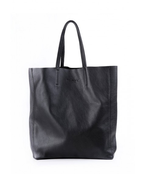 Жіноча шкіряна сумка POOLPARTY City чорна