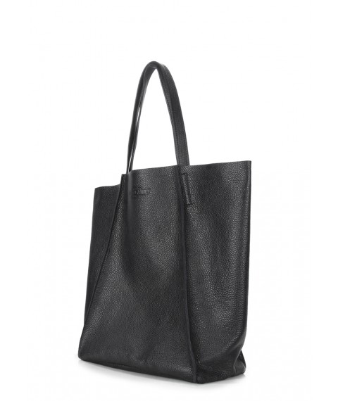 Женская кожаная сумка POOLPARTY Edge черная