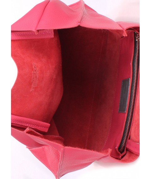 Жіноча шкіряна сумка POOLPARTY Soho малинова
