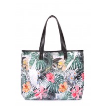 Літня жіноча сумка POOLPARTY Resort з тропічним принтом