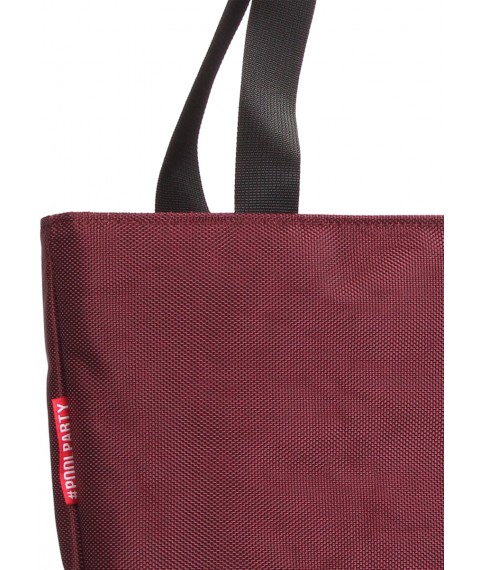 Женская текстильная сумка POOLPARTY Select бордовая