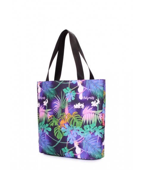 Жіноча текстильна сумка POOLPARTY Select з тропічним принтом
