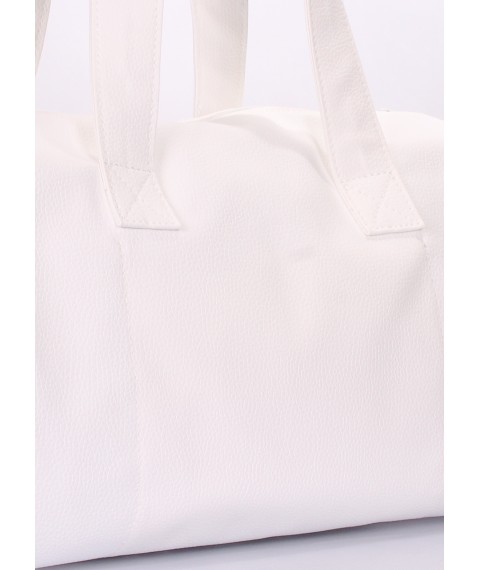 Біла повсякденна сумка POOLPARTY Sidewalk зі штучної шкіри