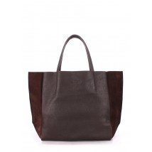 Жіноча шкіряна сумка POOLPARTY Soho коричнева