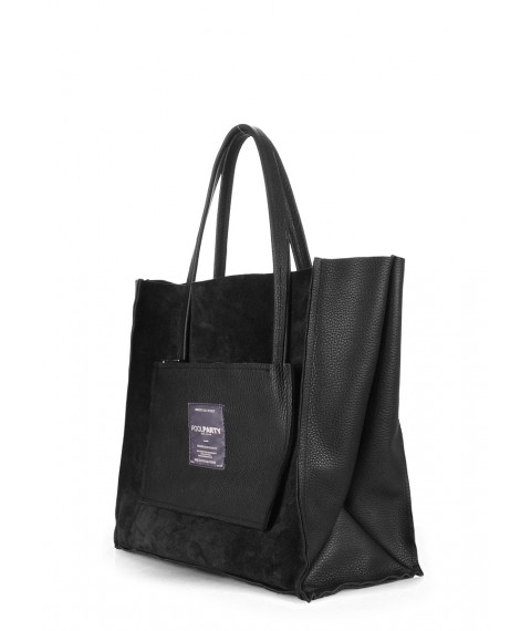Жіноча шкіряна сумка POOLPARTY Soho чорна