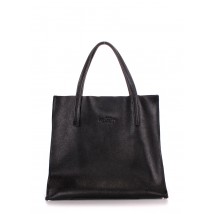 Женская кожаная сумка POOLPARTY Soho Versa черная