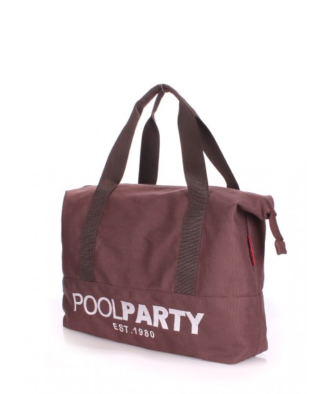 Текстильна сумка  POOLPARTY Universal коричнева