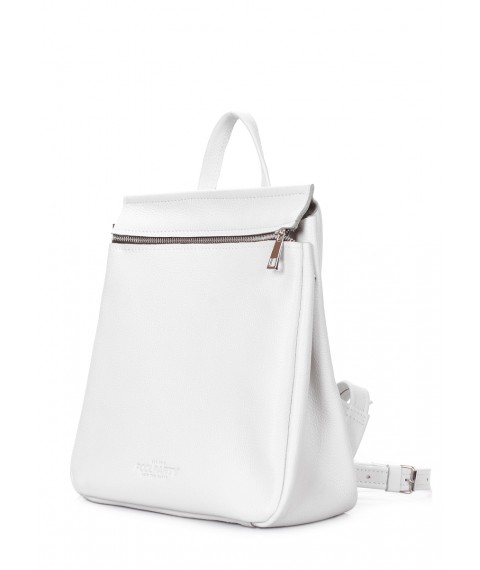 POOLPARTY Venice leather backpack in white