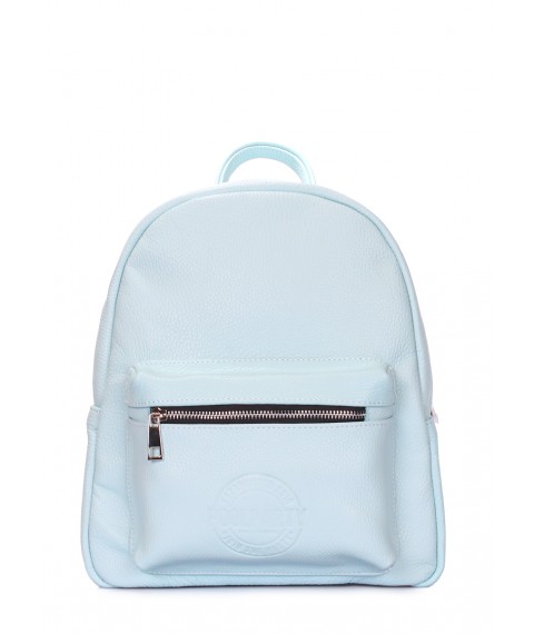 POOLPARTY Xs blue leather backpack