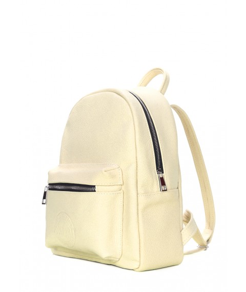 POOLPARTY Xs yellow leather backpack
