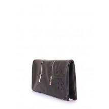 POOLPARTY Chrome Leather Reversible Clutch
