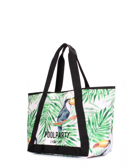 Summer bag Laguna with tropical print