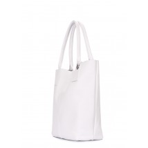 Podium White Leather Bag