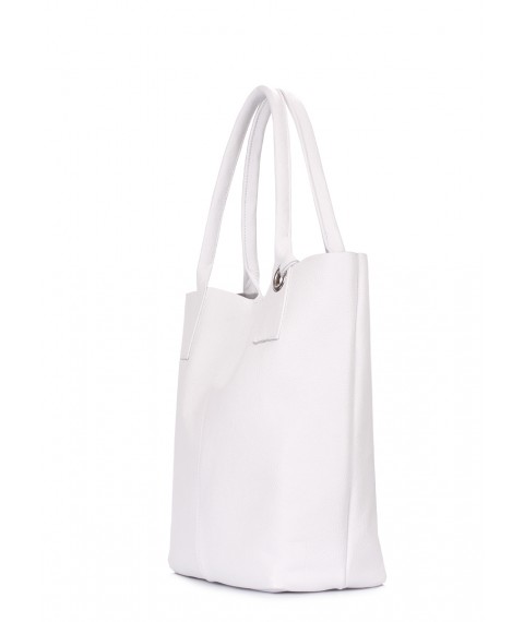 White Podium Leather Bag