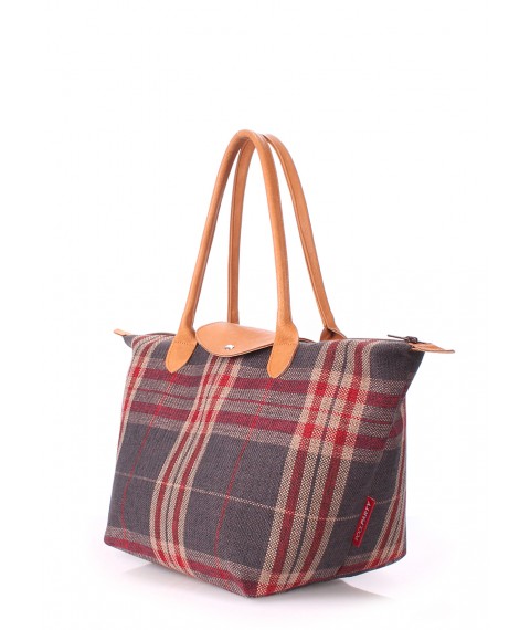 Checkered POOLPARTY bag with flap