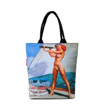 POOLPARTY cotton bag with trendy print