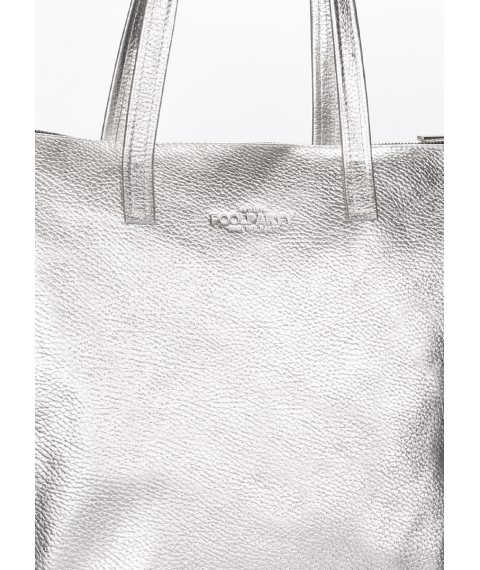 Secret Silver Leather Bag