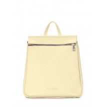 POOLPARTY Venice yellow leather backpack