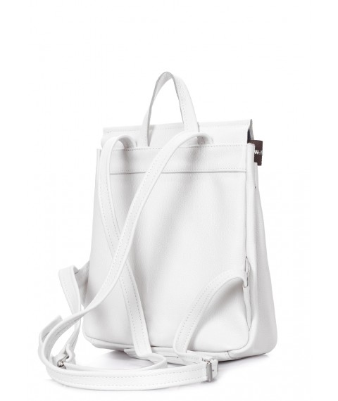 POOLPARTY Venice Leather Backpack White