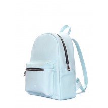 Голубой кожаный рюкзак POOLPARTY Xs