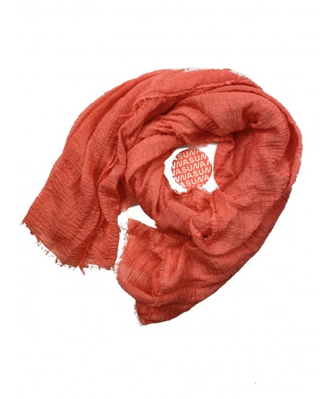 Scarf tippet for women demi-season natural reaper coral