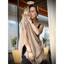 Demi-season women's scarf tippet natural reaper beige