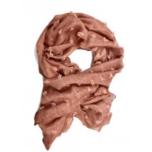 Коралловый женский легкий шарф из хлопка