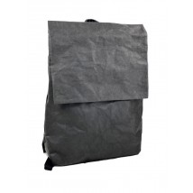 Черный женский рюкзак бумажный