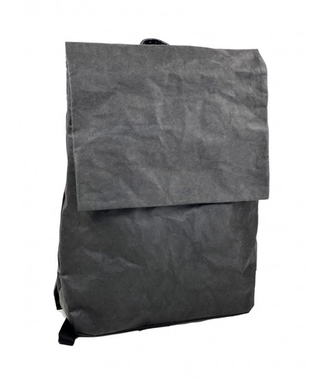 Черный женский рюкзак бумажный