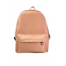 Backpack female urban medium sports made of eco-leather waterproof pink