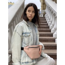 Urban wasserdichte Big Bum Bag aus Öko-Leder Pink