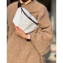 Waist bag for women urban waterproof large kraft paper white