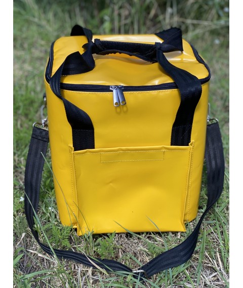 Cooler Car Bag for Picnic Leisure Food Drinks Beer Bottles Thermal Refrigerator Yellow