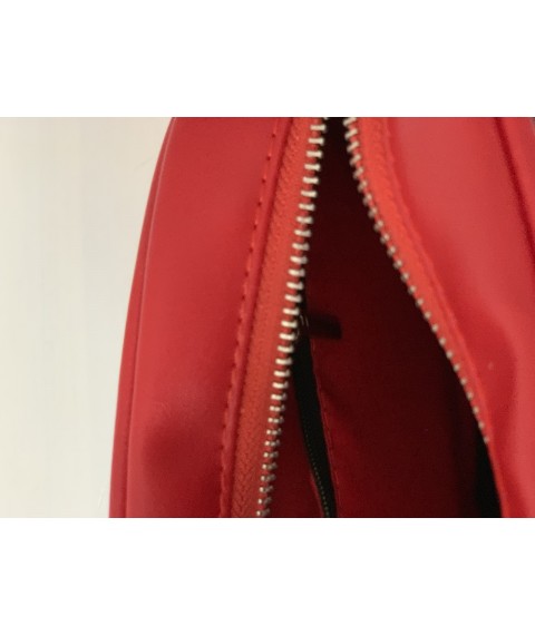 Сумка месенджер жіночка через плече стильна з екокожі червона