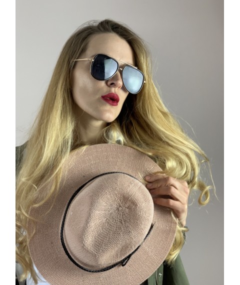 Шляпа плетеная женская демисезонная  розовая