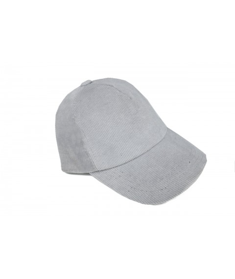 Baseball cap cap women stylish velcro velvet gray