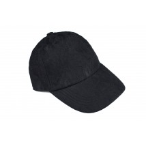 Бейсболка кепка жіноча стильна на липучці демісезонна гіпюрова чорна