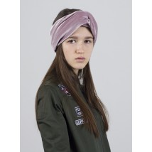 Women's headband demi-season double turban turban velvet caramel