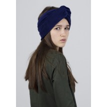 Damen Stirnband Demi-Saison Doppel-Turban Turban Samt blau