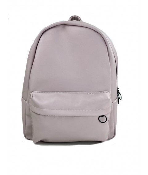 Lilac men's city backpack made of eco leather