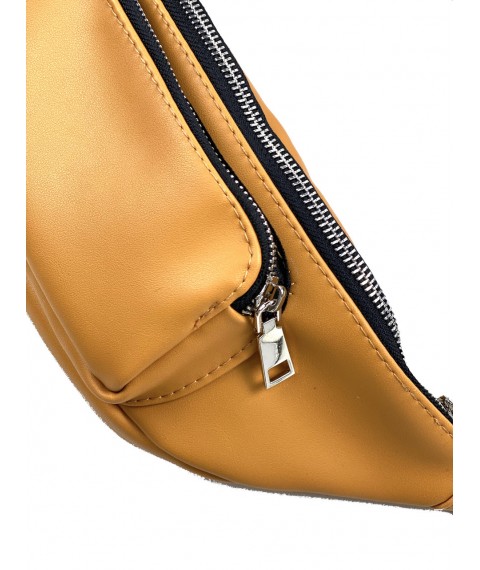 Waist bag banana men's medium urban waterproof eco-leather yellow