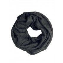 Снуд хомут женский теплый зимний  шерстяной шарф черный