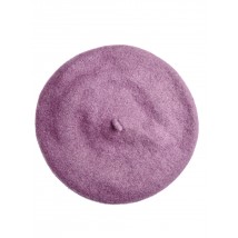 Stilvolles lila Wollmütze der Baskenmütze