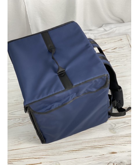 Рюкзак для доставки пиццы суши еды напитков термосумка термохолодильник рюкзак для курьера синий
