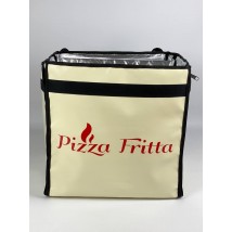 Backpack for pizza delivery sushi drinks beige
