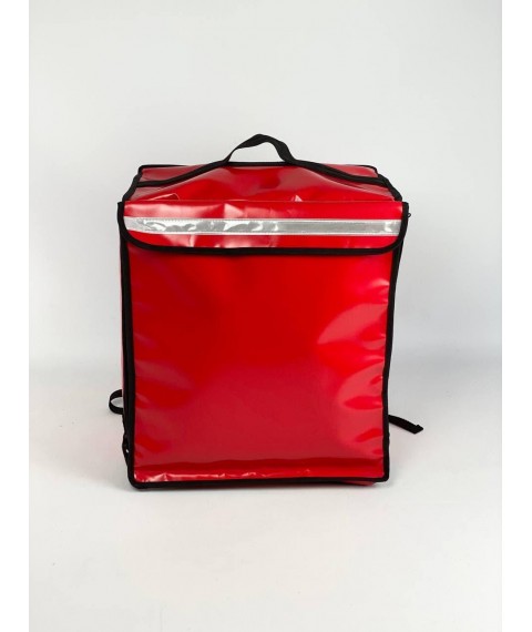 Рюкзак для курьера  доставки пиццы еды красный GL2 (Glovo)
