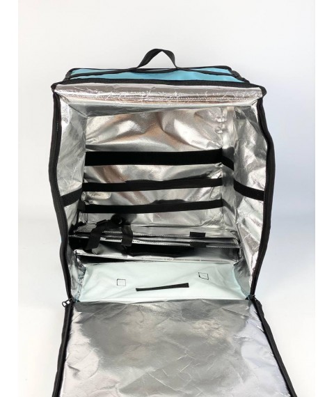 Рюкзак для курьера службы доставки голубой ( Glovo)