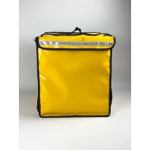 Термо рюкзак для доставки пиццы еды напитков GL5 желтый (Glovo) Пошив Оптом