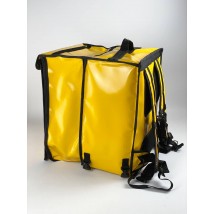 Термо рюкзак для доставки пиццы еды напитков GL5 желтый (Glovo) Пошив Оптом