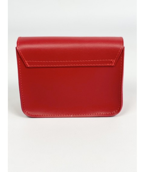 Красная женская сумочка из экокожи FUx4